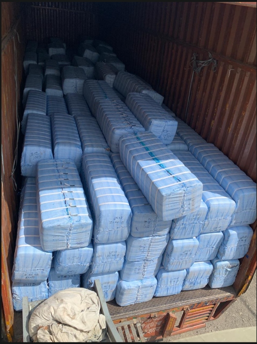 Textile bales stored in warehouse Jaipur for long term storage